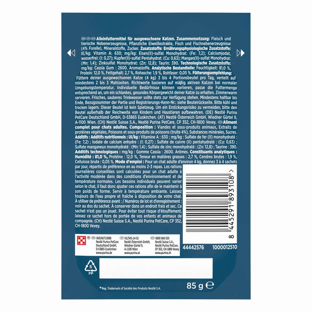 Produktabbildung Purina Katzen-Nassfutter Gourmet Perle, Forelle