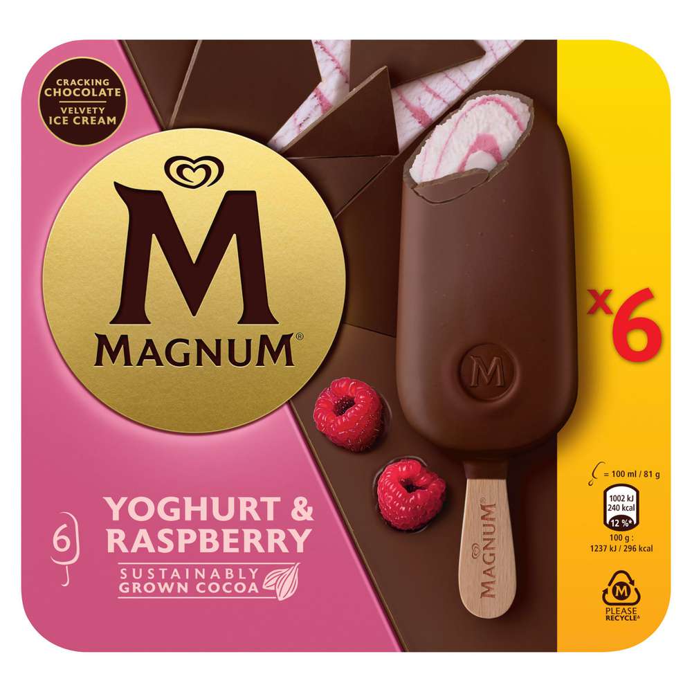 Produktabbildung Magnum Stiel-Eis, Yoghurt/Raspberry