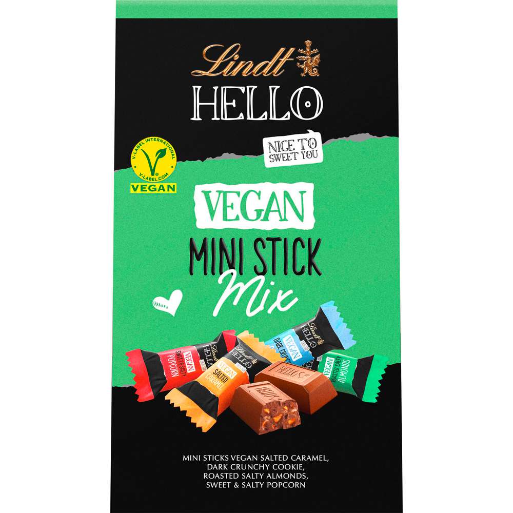 Produktabbildung Lindt Hello Mini Schokoriegel-Mix, Vegan