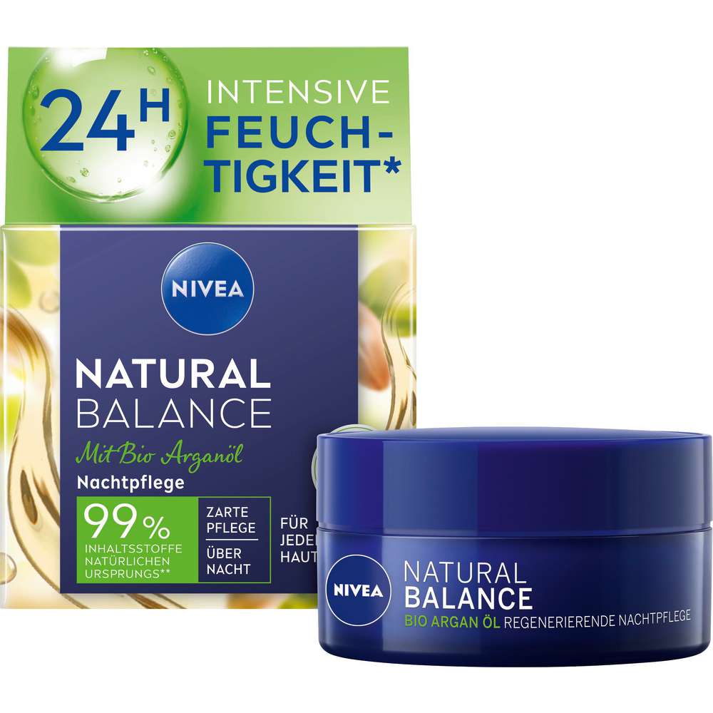 Produktabbildung Nivea Gesichtscreme Natural Balance, Arganöl