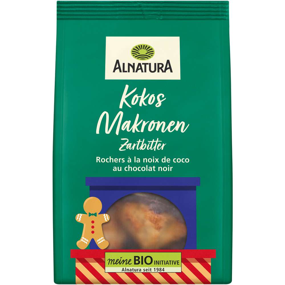 Produktabbildung Alnatura Bio Kokosmakronen Zartbitter