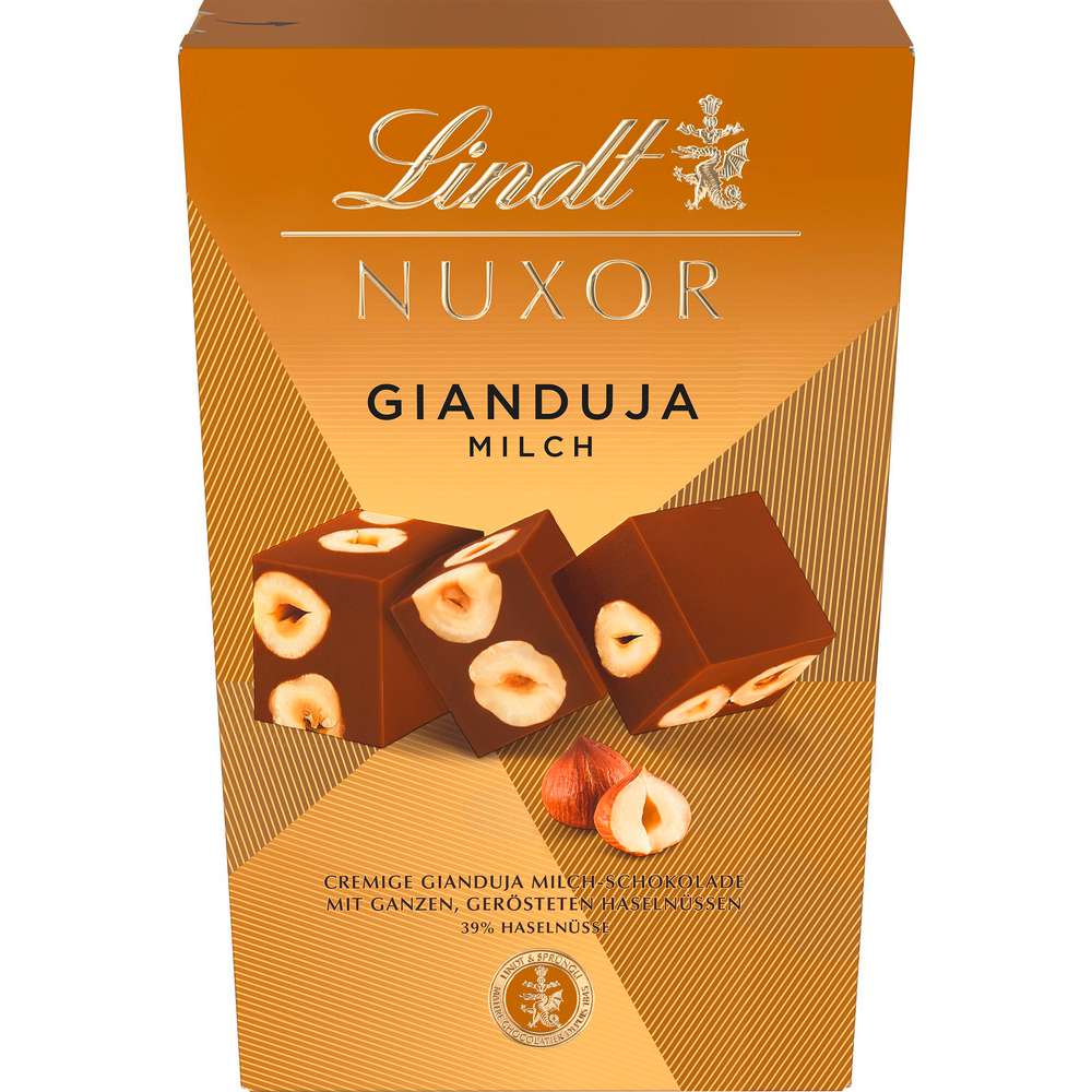 Produktabbildung Lindt Nuxor Schokopralinen Haselnuss/Vollmilch