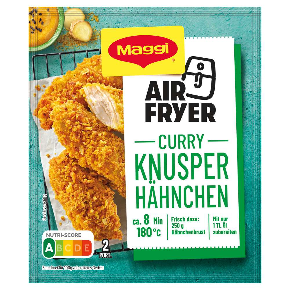 Produktabbildung Maggi Fix-Würzmischung Airfryer, Curry Knusper Hähnchen