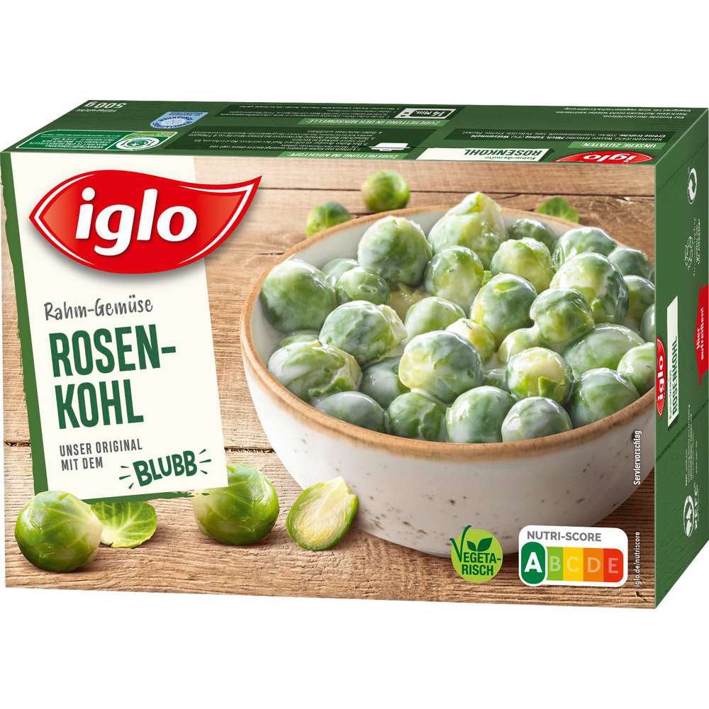 Produktabbildung Iglo Rahm-Gemüse Rosenkohl, tiefgekühlt