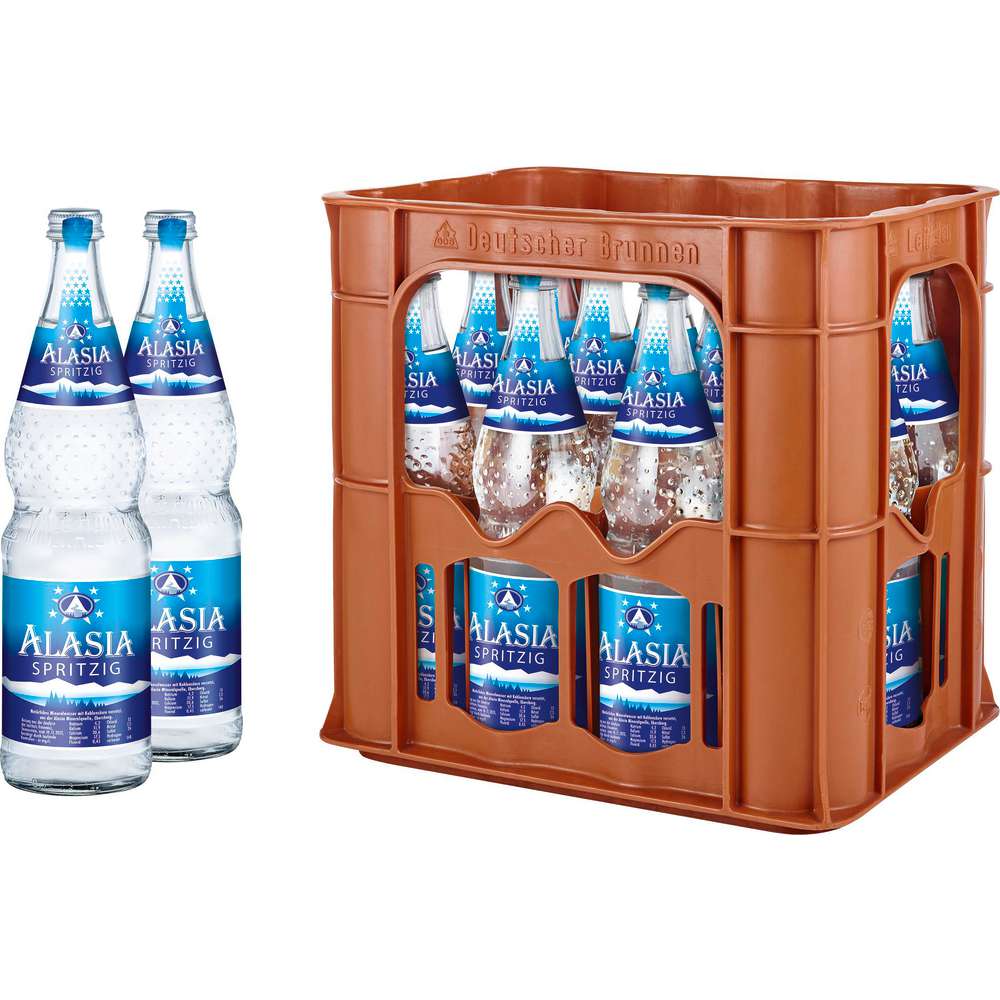 Produktabbildung Alasia Mineralwasser, Spritzig (12x 0,700 Liter)