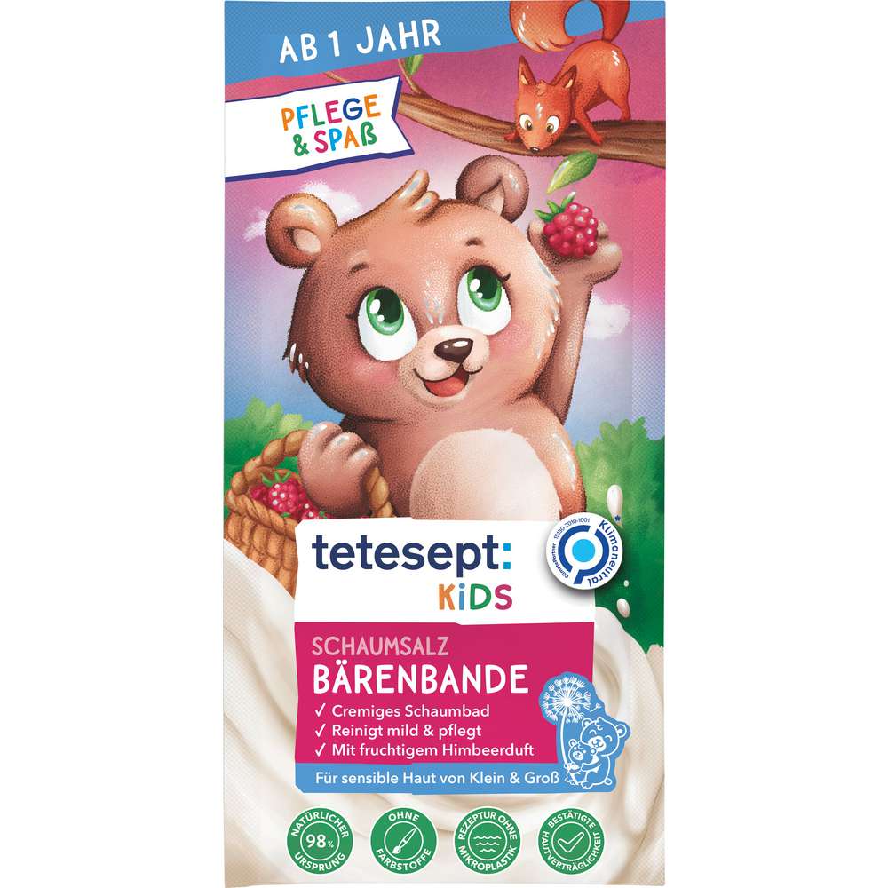 Produktabbildung tetesept Schaumsalz Kids, Bärenbande 