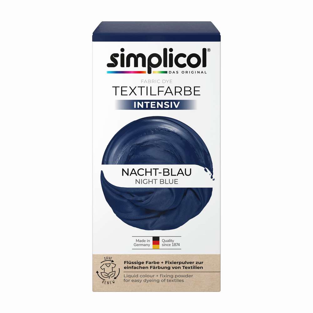 Produktabbildung simplicol Textilfarben intensiv, Nacht-Blau