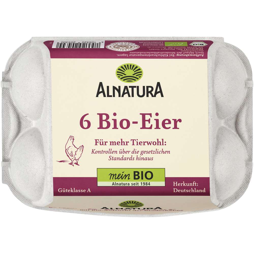 Produktabbildung Alnatura Bio Eier, Bruderküken Gr. M-L