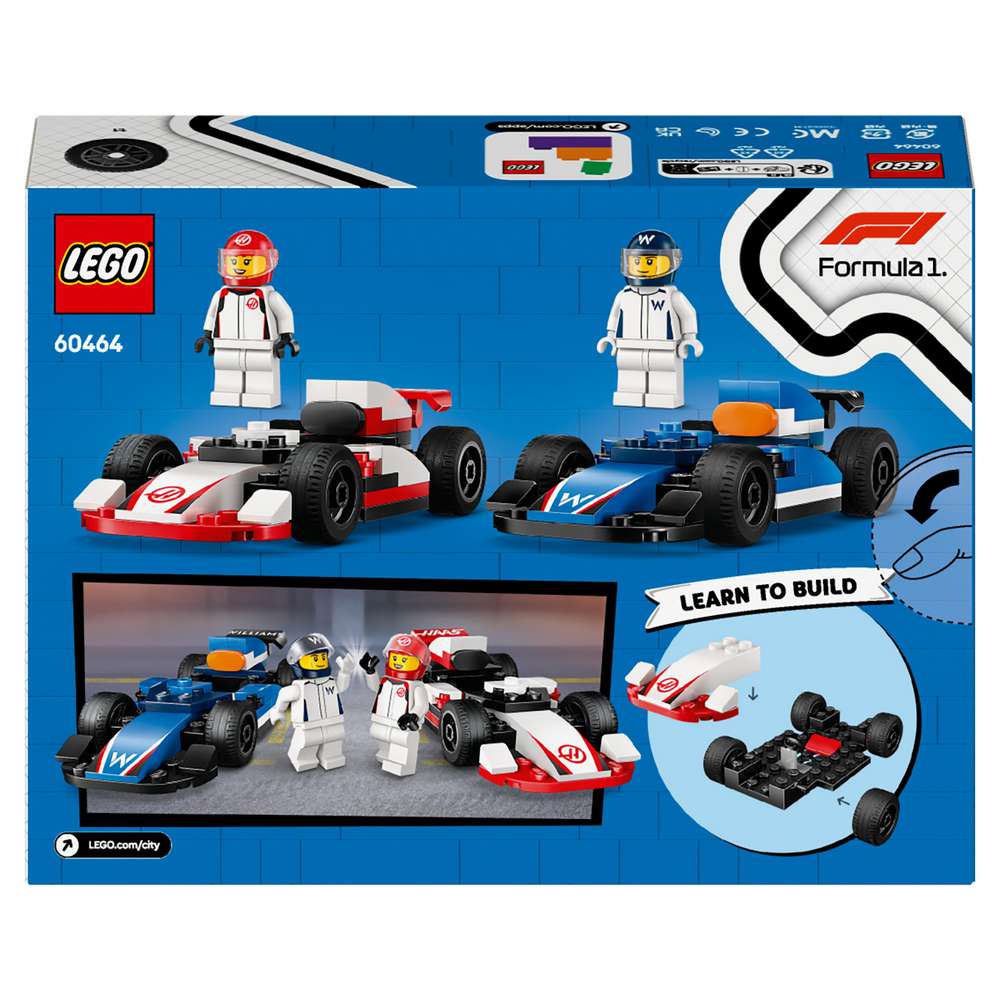 Produktabbildung Lego LEGO City F1 Williams Racing und Haas F1 Rennautos - Formel 1 Set 60464