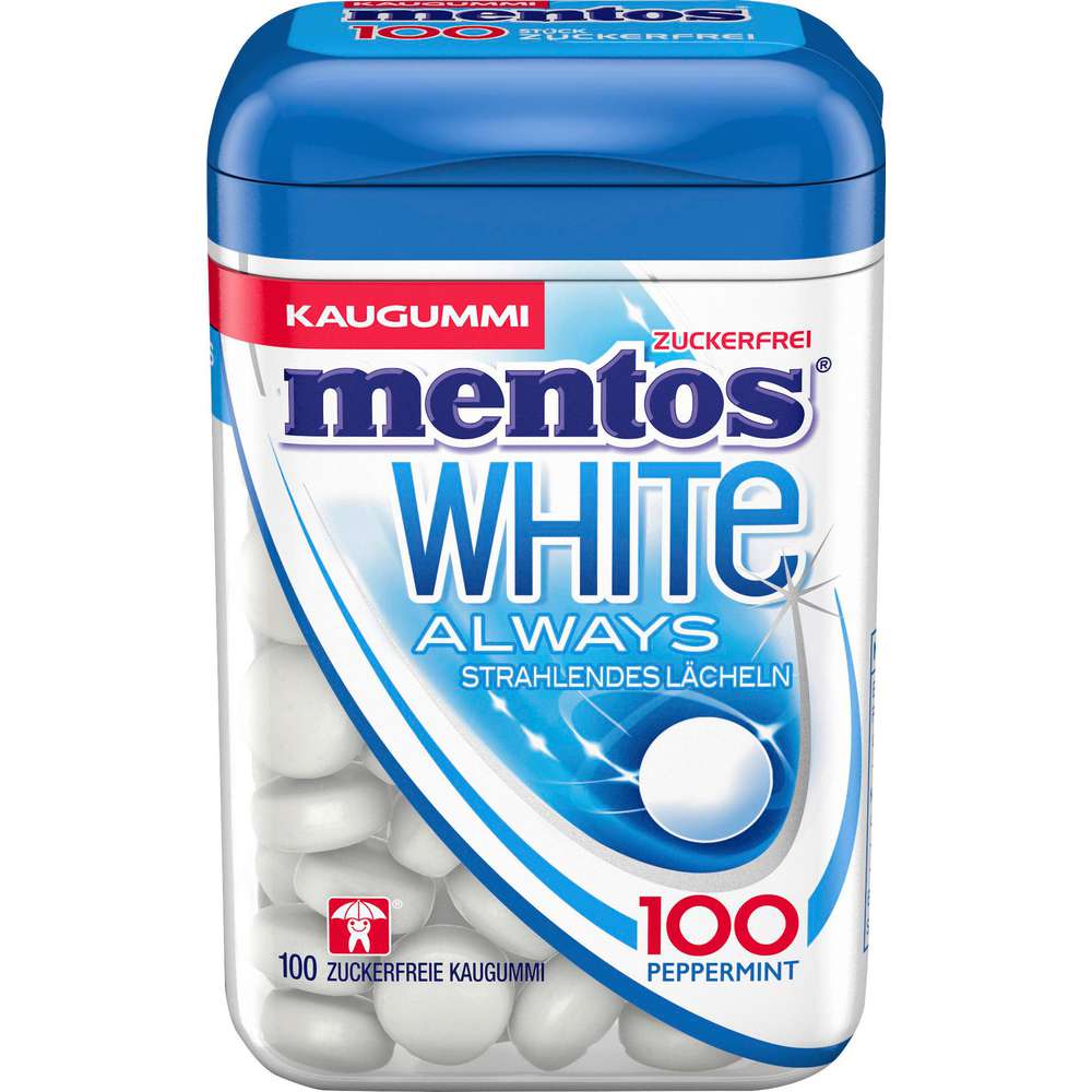 Produktabbildung Mentos White Kaugummi Pfefferminze, zuckerfrei