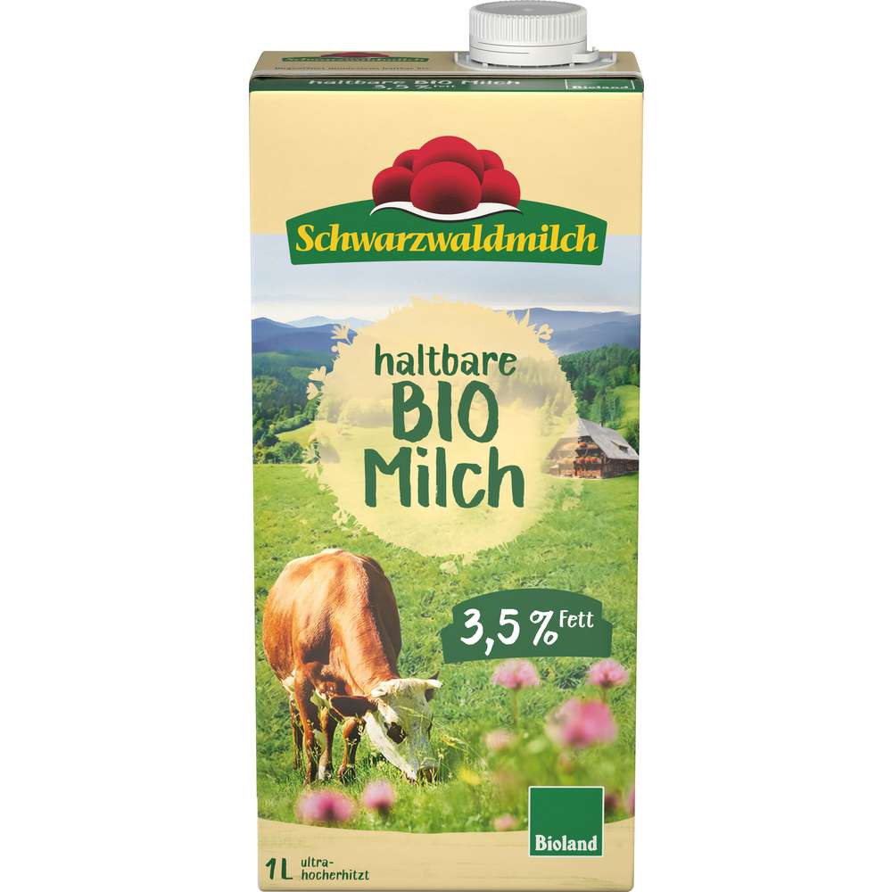 Produktabbildung Schwarzwaldmilch Bio haltbare Vollmilch 3,5 % Fett