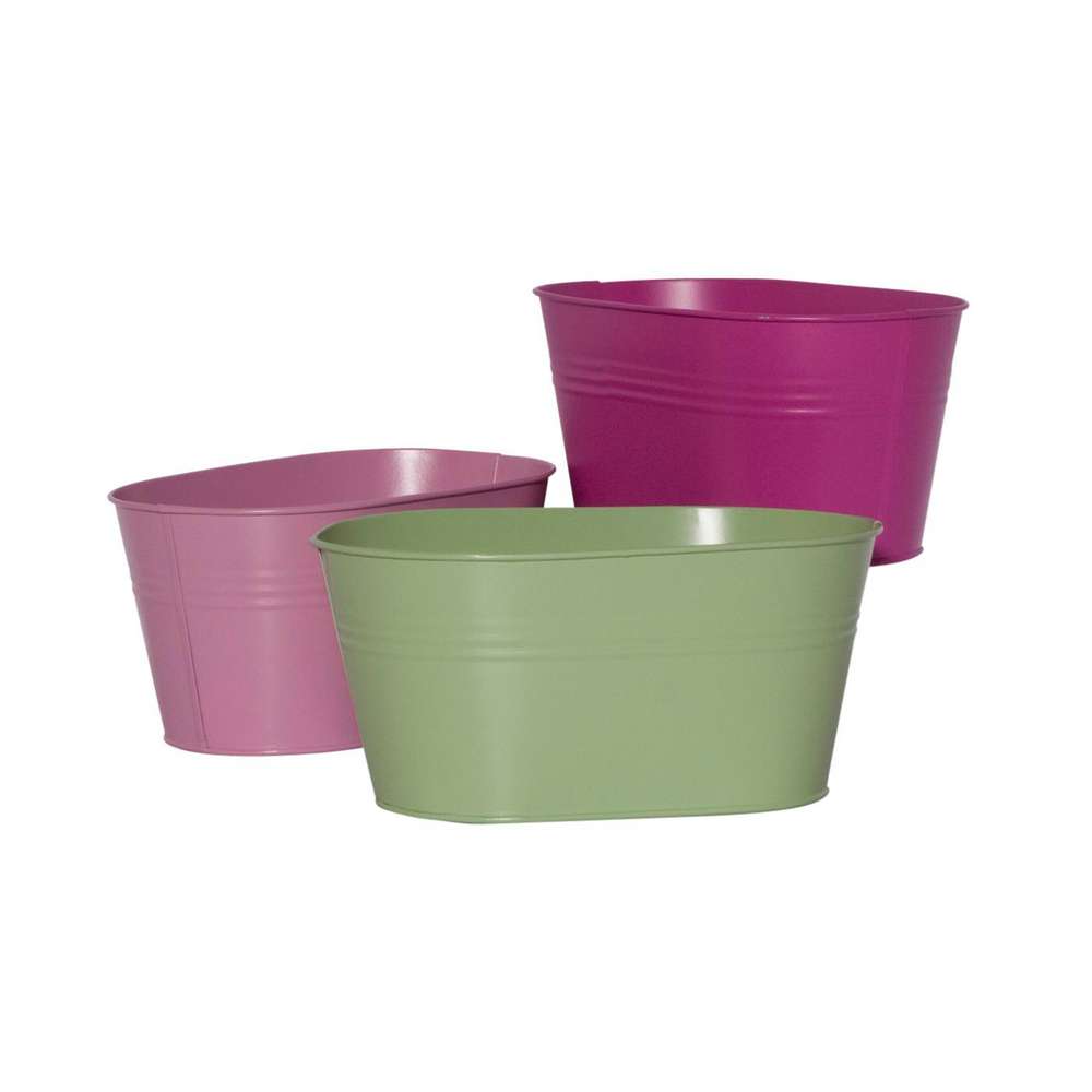 Produktabbildung keine Marke Zink-Topf, oval, verschiedene Farben