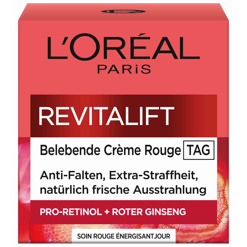 Produktabbildung L'Oreal Paris Revitalift Belebende Crème Rouge, Tag