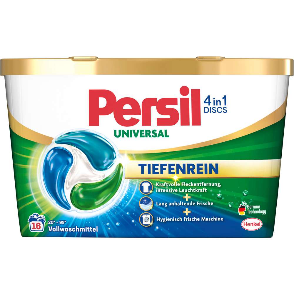 Produktabbildung Persil Universal-Waschmittel, 4in1 Discs, Tiefenrein