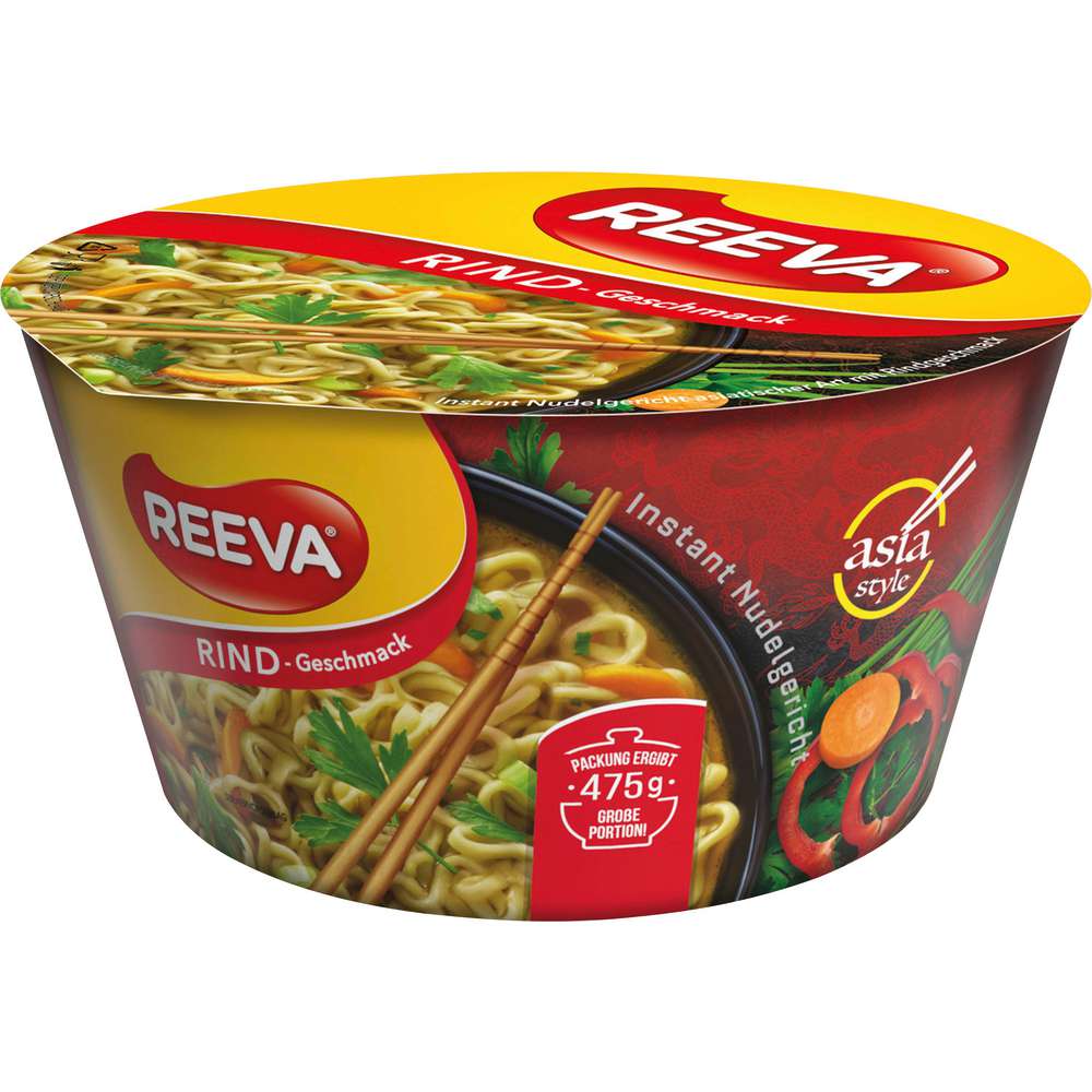 Produktabbildung Reeva Instant Nudeln mit Rindgeschmack
