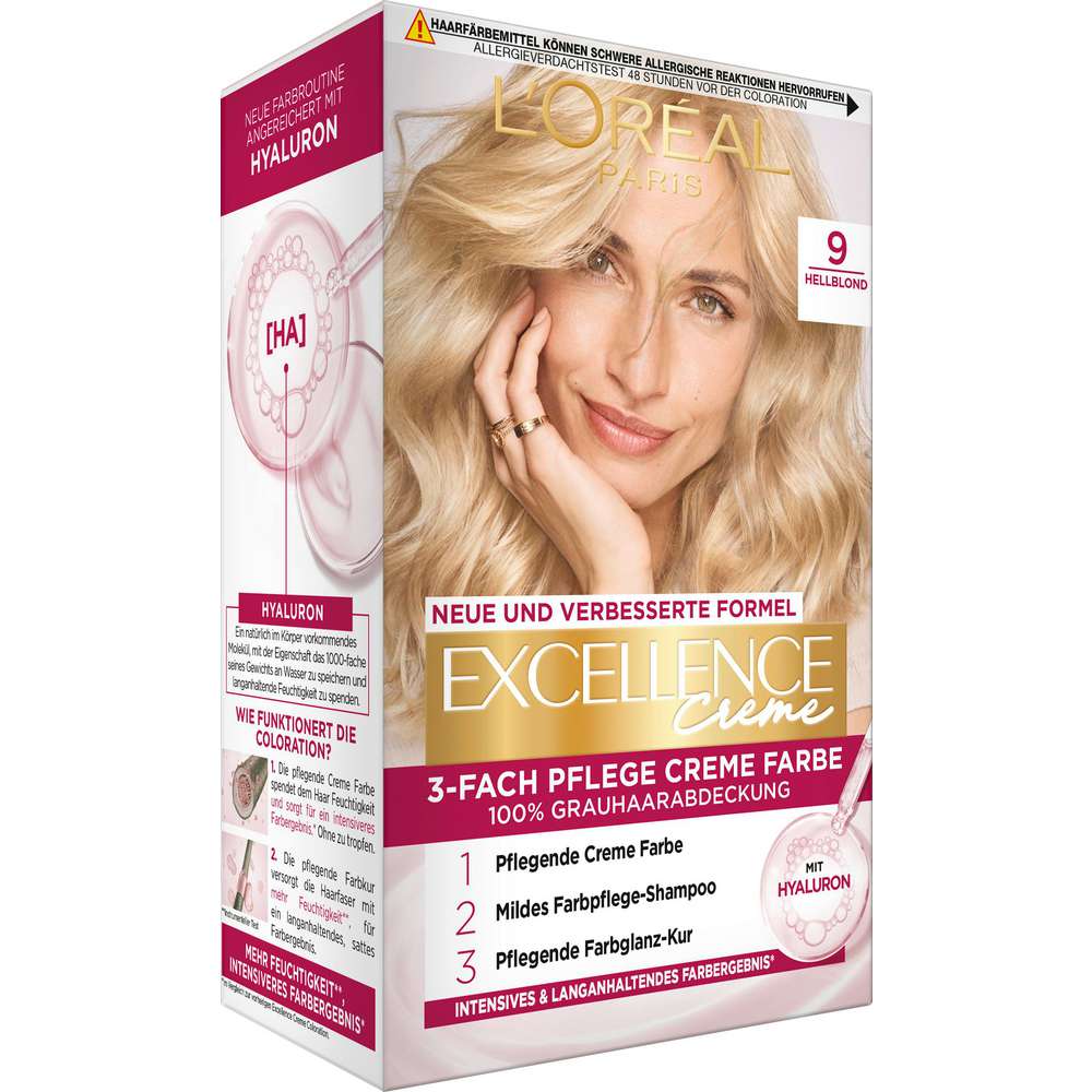 Produktabbildung L'Oreal Paris Haarfarbe Excellence, 9 Hellblond
