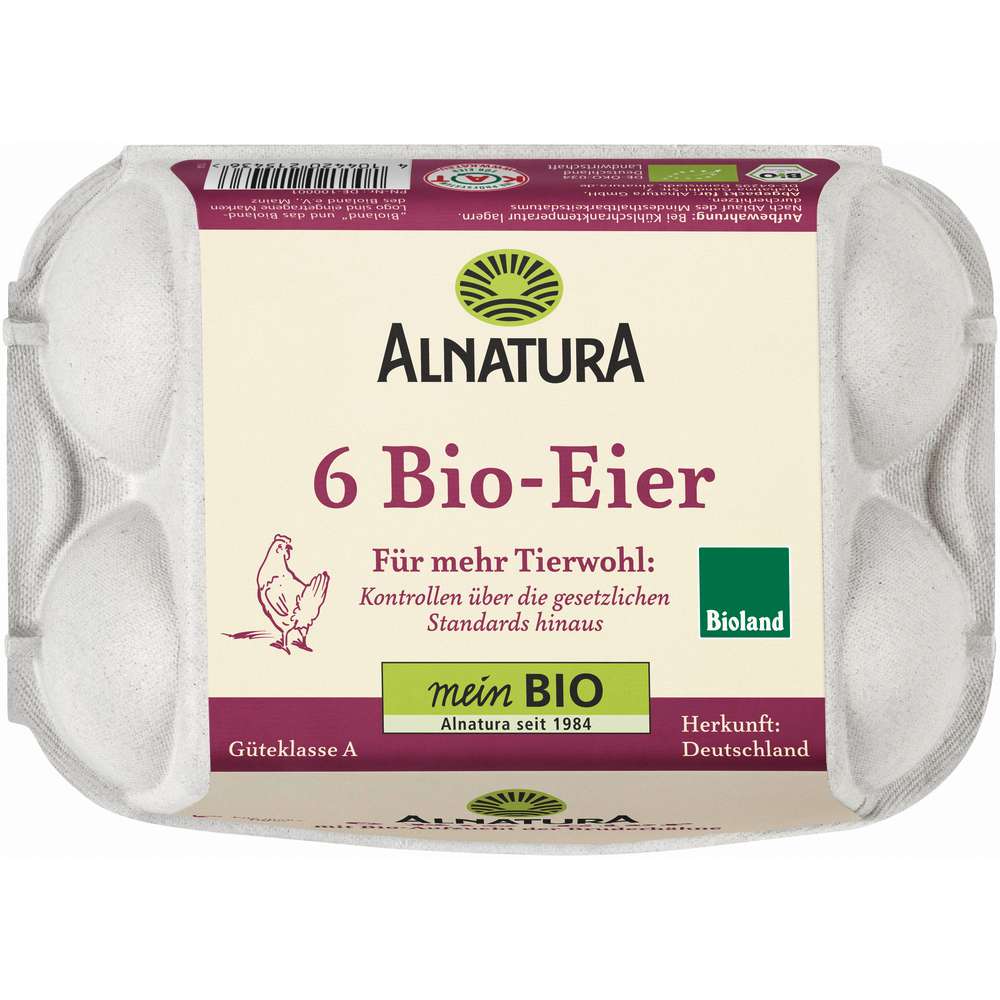 Produktabbildung Alnatura Bio Eier, Bruderküken Gr. M-L