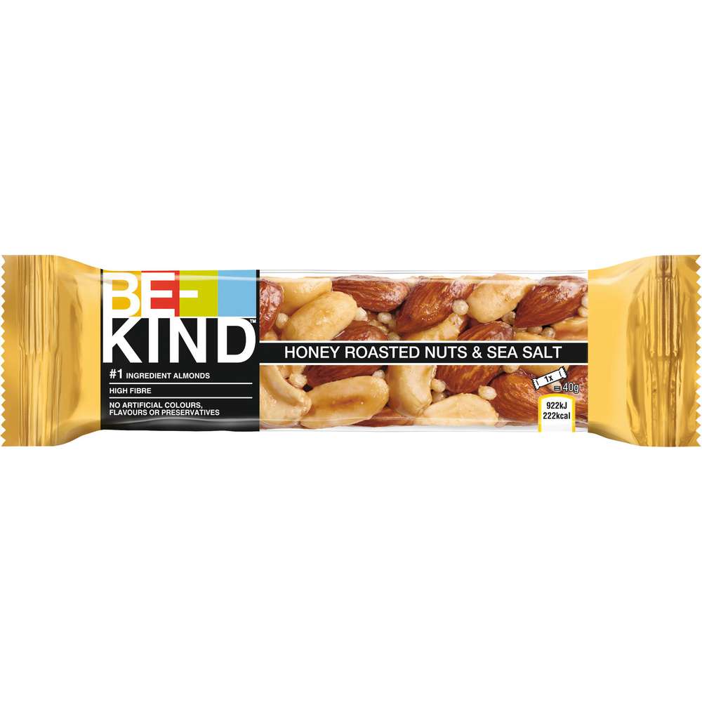 Produktabbildung Be-Kind Nuss-Riegel, Honey Roasted Nuts & Sea Salt