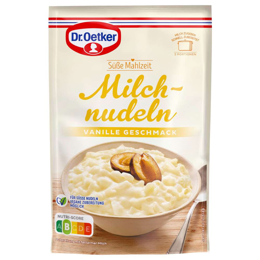 Produktabbildung Dr. Oetker Dessertpulver Süße Mahlzeit, Milchnudeln Vanille