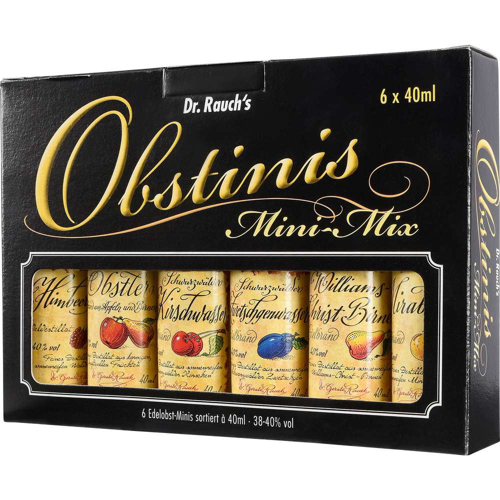 Produktabbildung Dr. Rauch Obstinis Mini-Mix Obstbrände 38-40% 