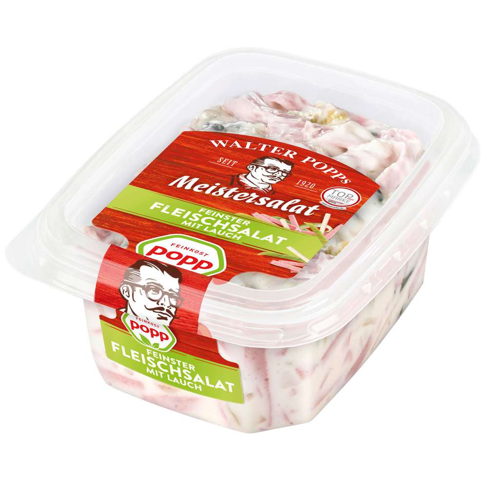 Produktabbildung Popp Fleischsalat, Lauch