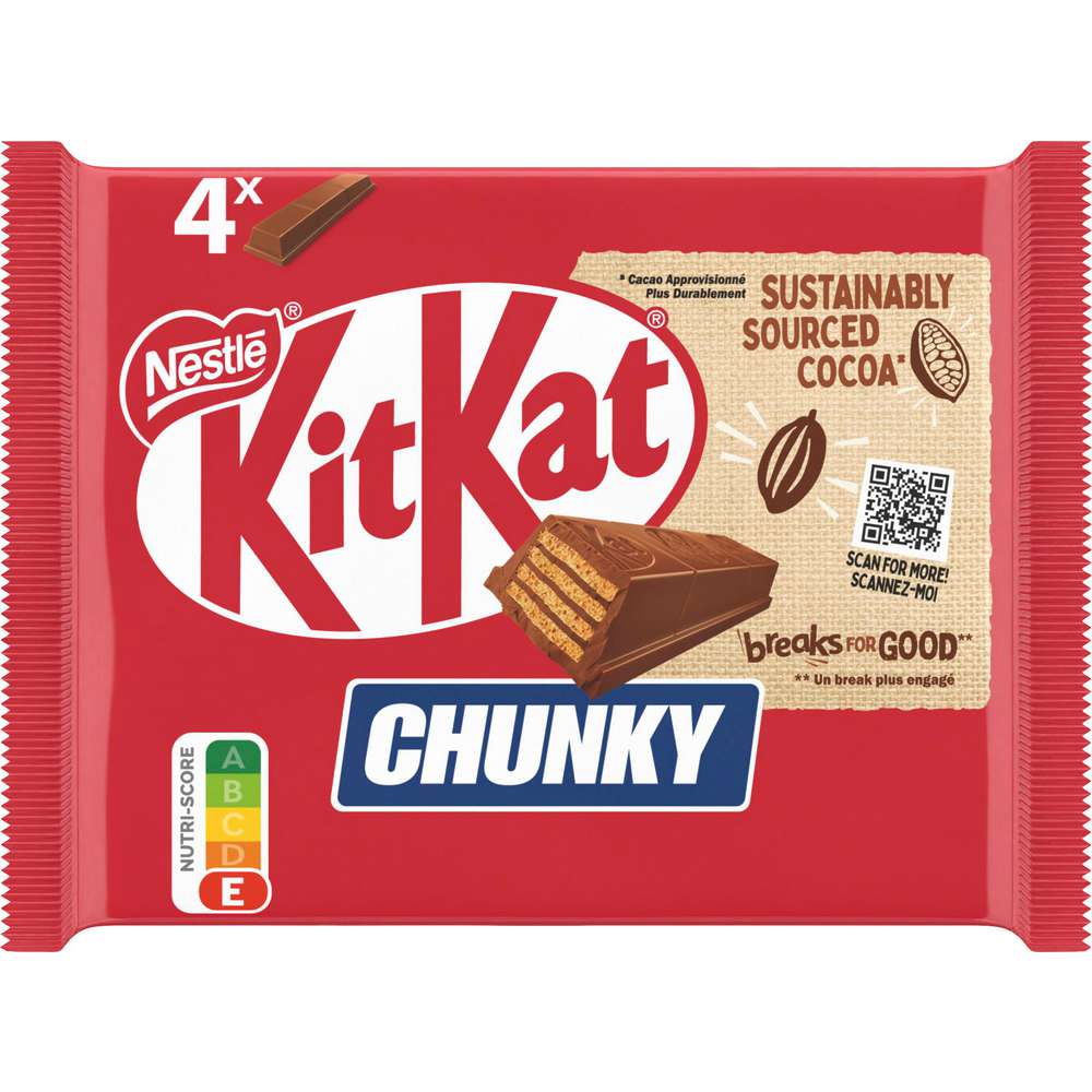 Produktabbildung Nestle Kit Kat Chunky Milk 