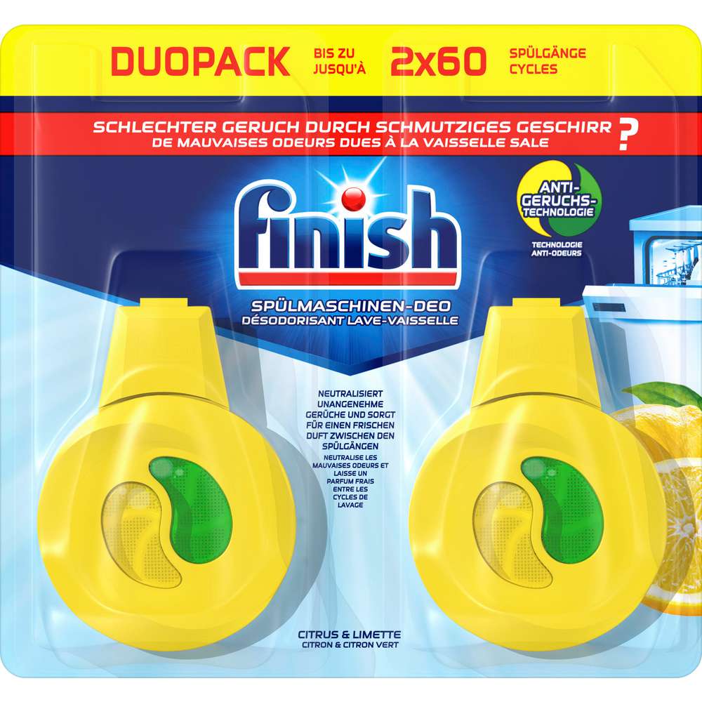 Produktabbildung Finish Spülmaschinen-Deo, Citrus & Limette Duo