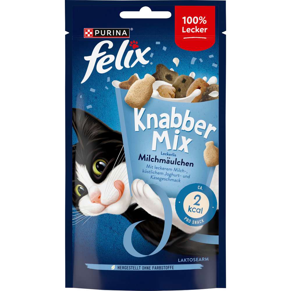 Produktabbildung Felix Katzen-Snack Knabbermix, Milchmäulchen