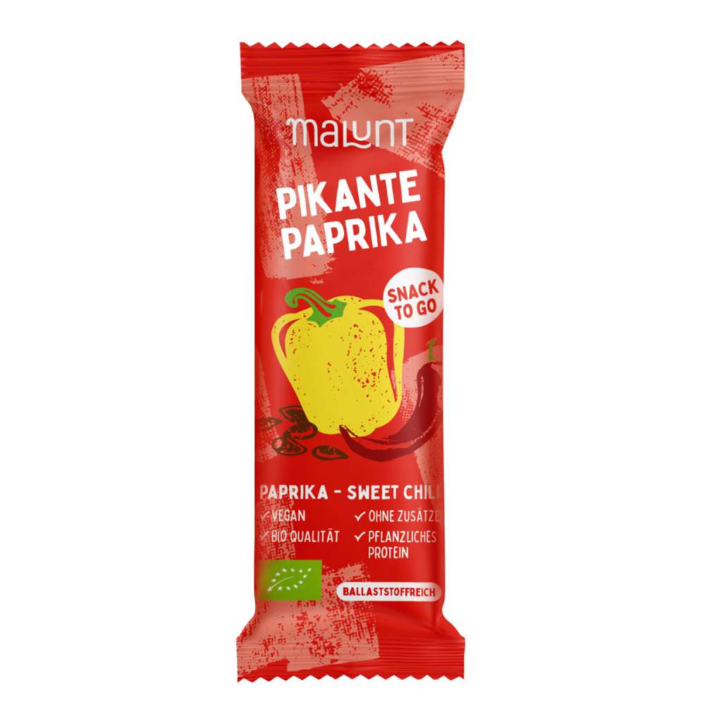 Produktabbildung malunt Bio Gemüse-Riegel, Paprika