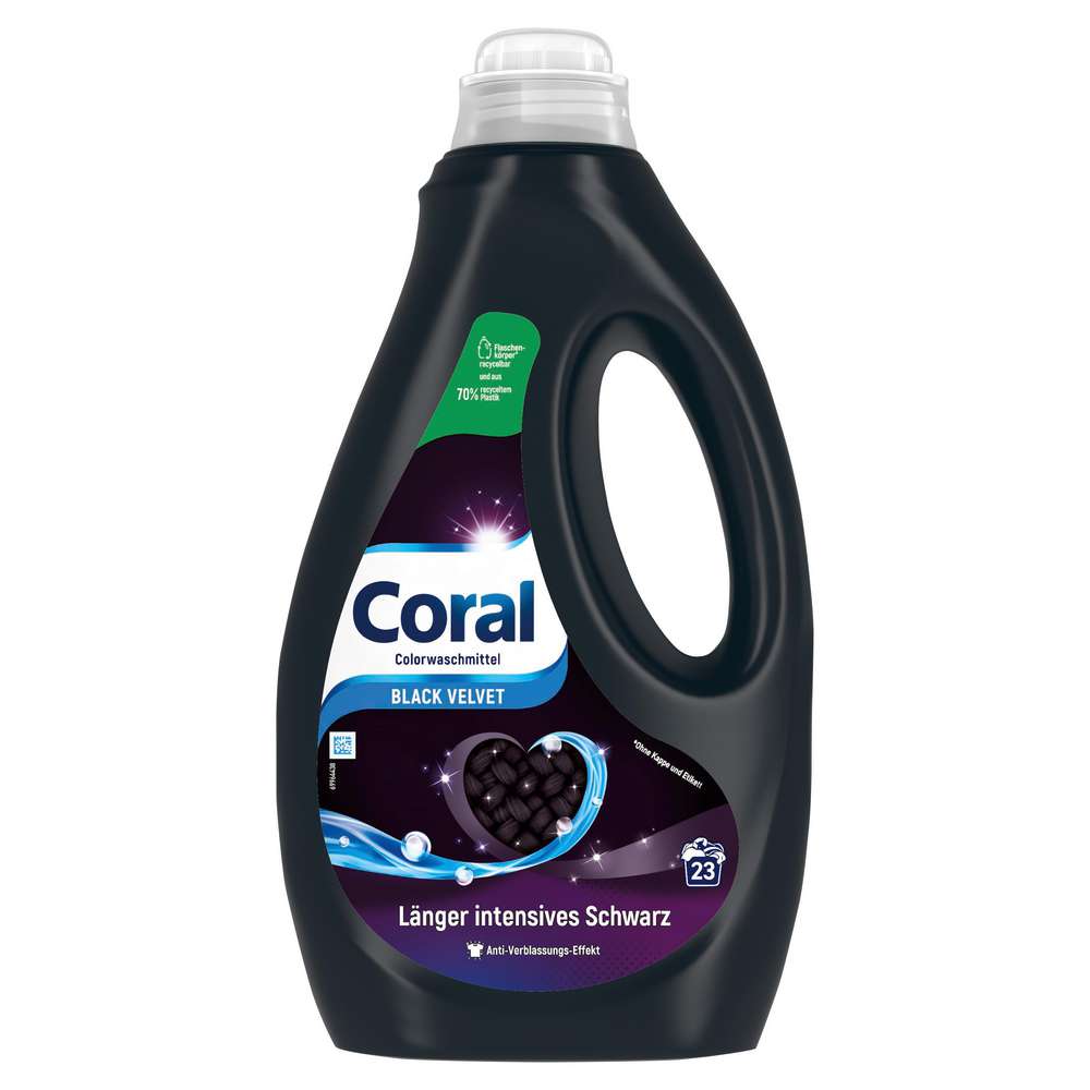 Produktabbildung Coral Color-Waschmittel, flüssig, Black Velvet