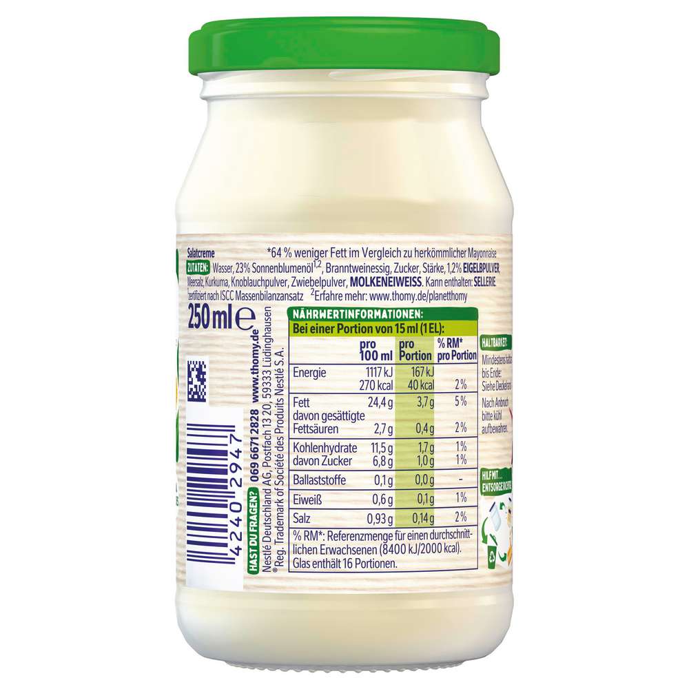 Produktabbildung Thomy Salatcreme Die Natürlich Leichte