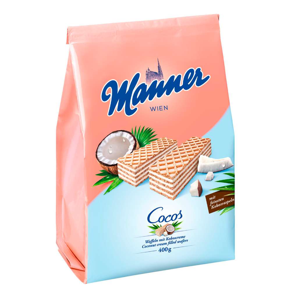 Produktabbildung Manner Kokos Waffeln