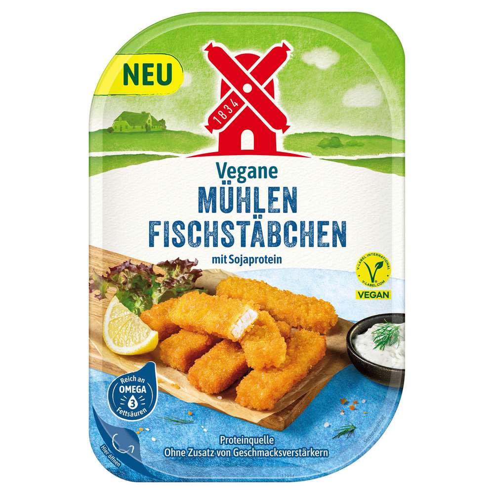 Produktabbildung Rügenwalder Mühle Vegane Mühlen Fischstäbchen