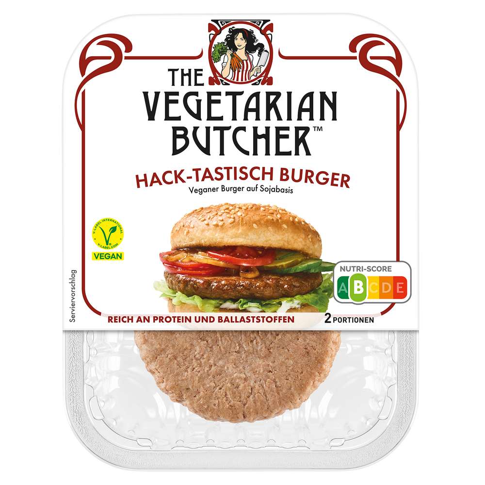 Produktabbildung The Vegetarian Butcher Fertiggericht Hack-Tastisch Burger vegan