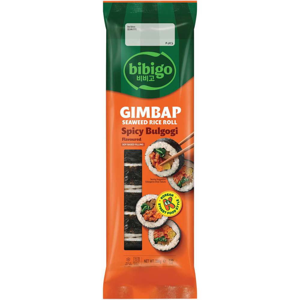 Produktabbildung Bibigo Seetang-Reis-Rolle Spicy Bulgogi