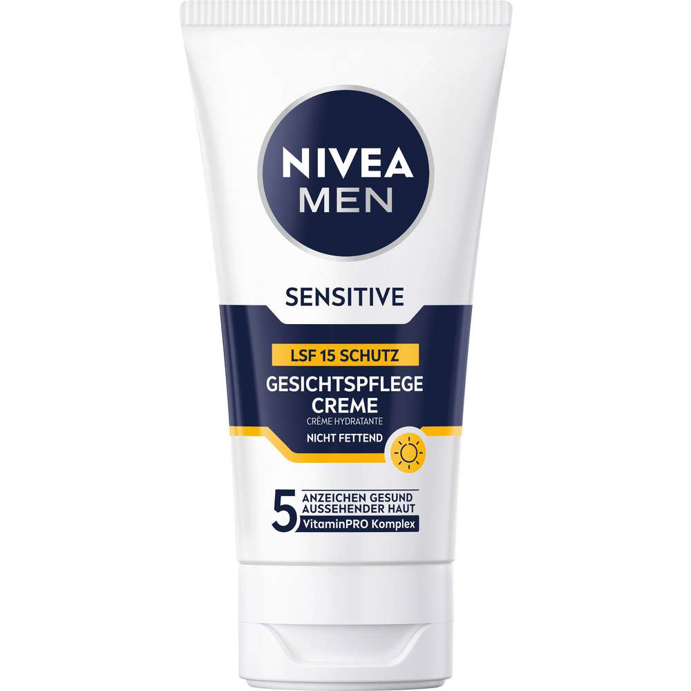 Produktabbildung Nivea Gesichtspflegecreme Men LSF 15, Sensitive