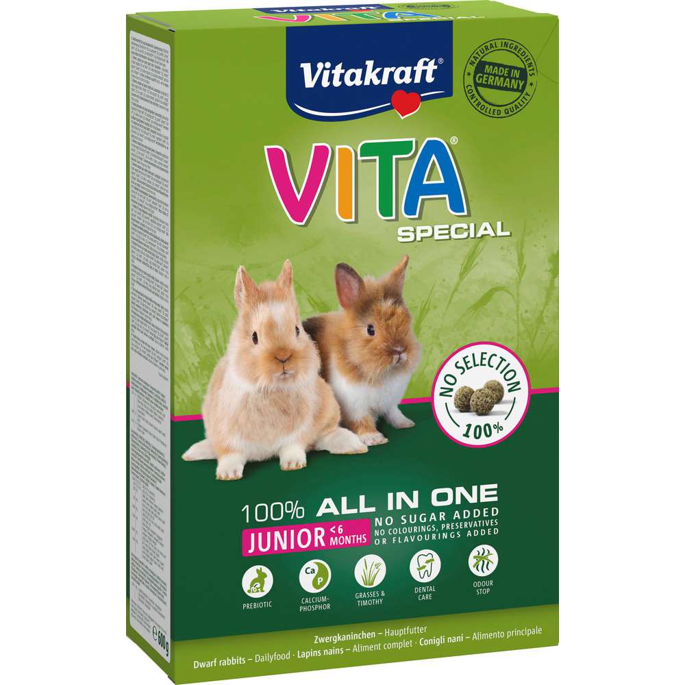 Produktabbildung Vitakraft Zwergkaninchen-Futter Vita Special, Junior