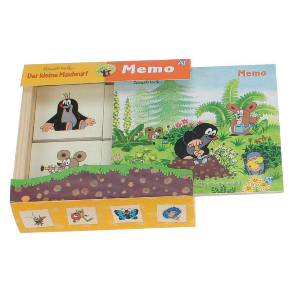 Produktabbildung Trötsch Holz-Memo Der Kleine Maulwurf