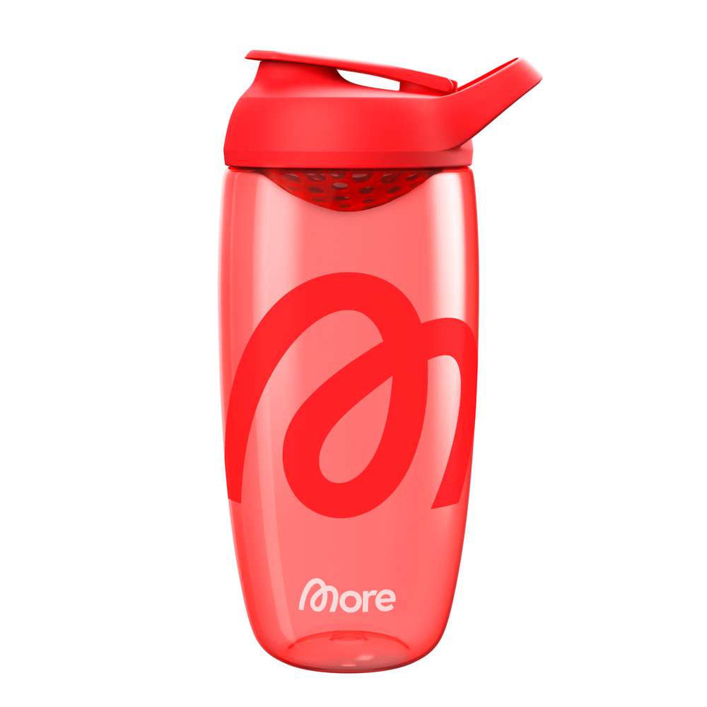 Produktabbildung More Nutrition Premium Shaker rot