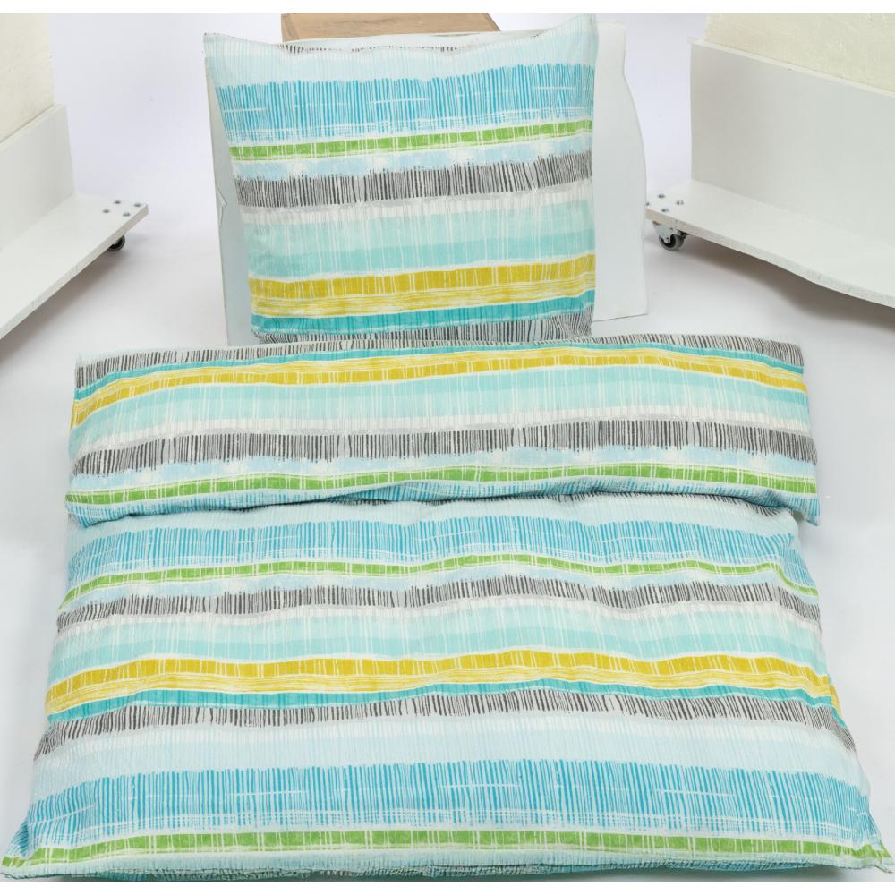 Produktabbildung keine Marke Seersucker-Bettwäsche, je Garnitur