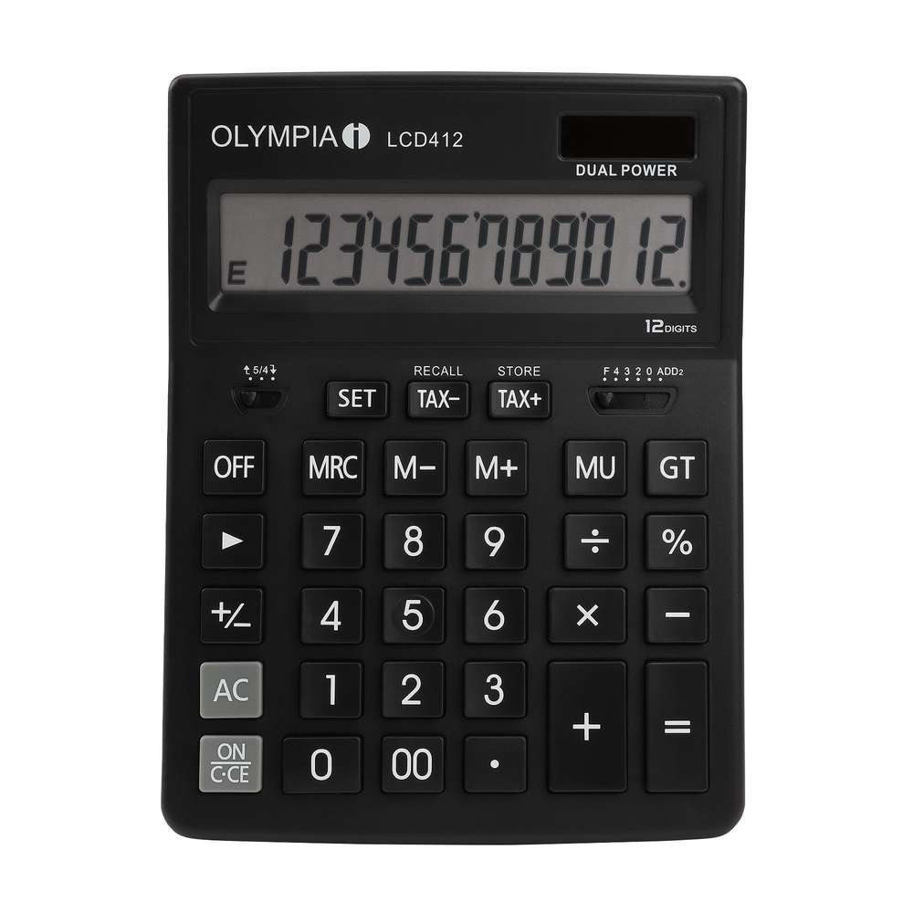 Produktabbildung Olympia Business Systems Taschenrechner LCD 412, schwarz