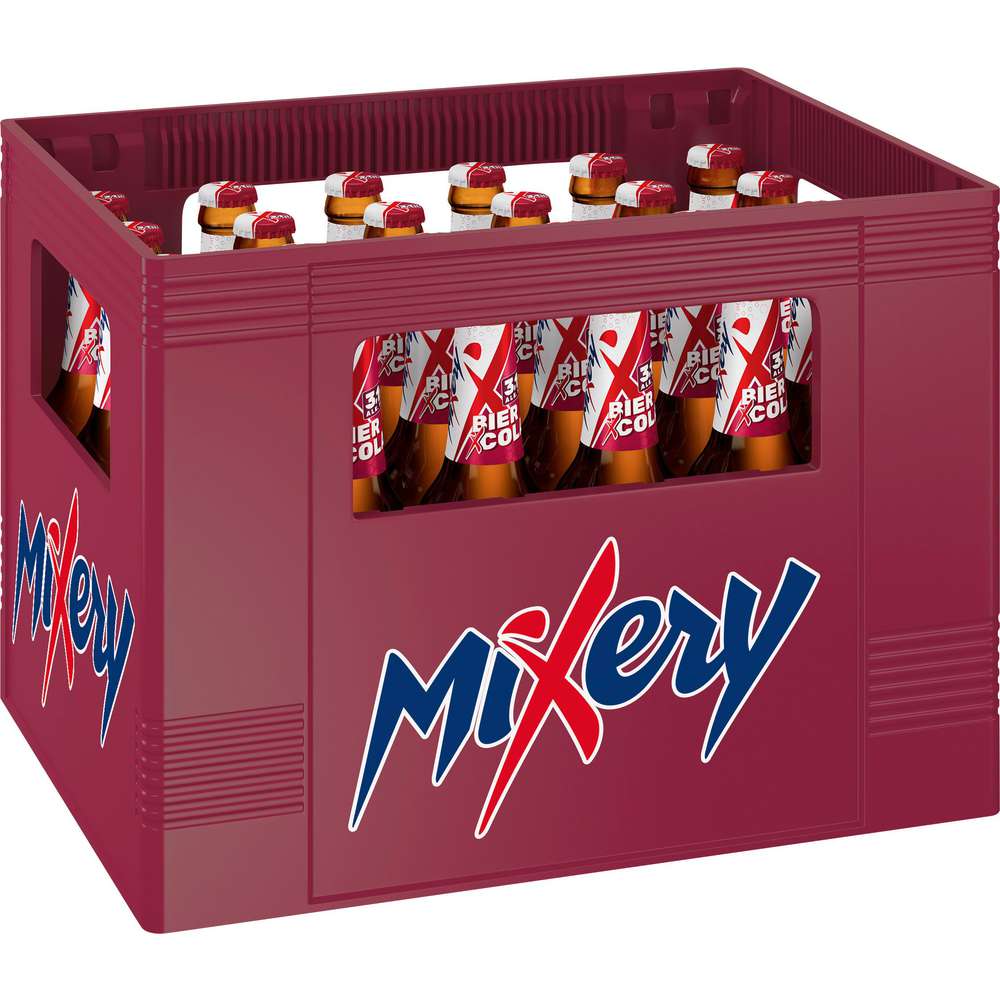 Produktabbildung Mixery Biermischgetränk Bier + Cola + X, 3,1% (24x 0,330 Liter)