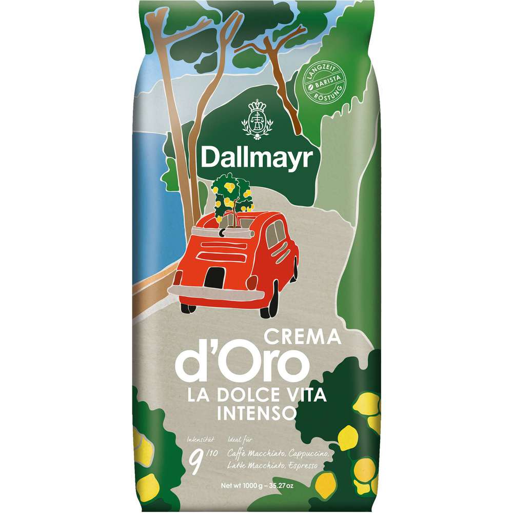Produktabbildung Dallmayr Kaffee Crema d'Oro La Dolce Vita Intenso, ganze Bohne