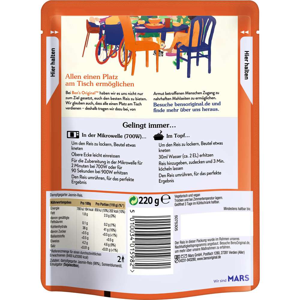 Produktabbildung BEN'S ORIGINAL Jasmin-Reis Express