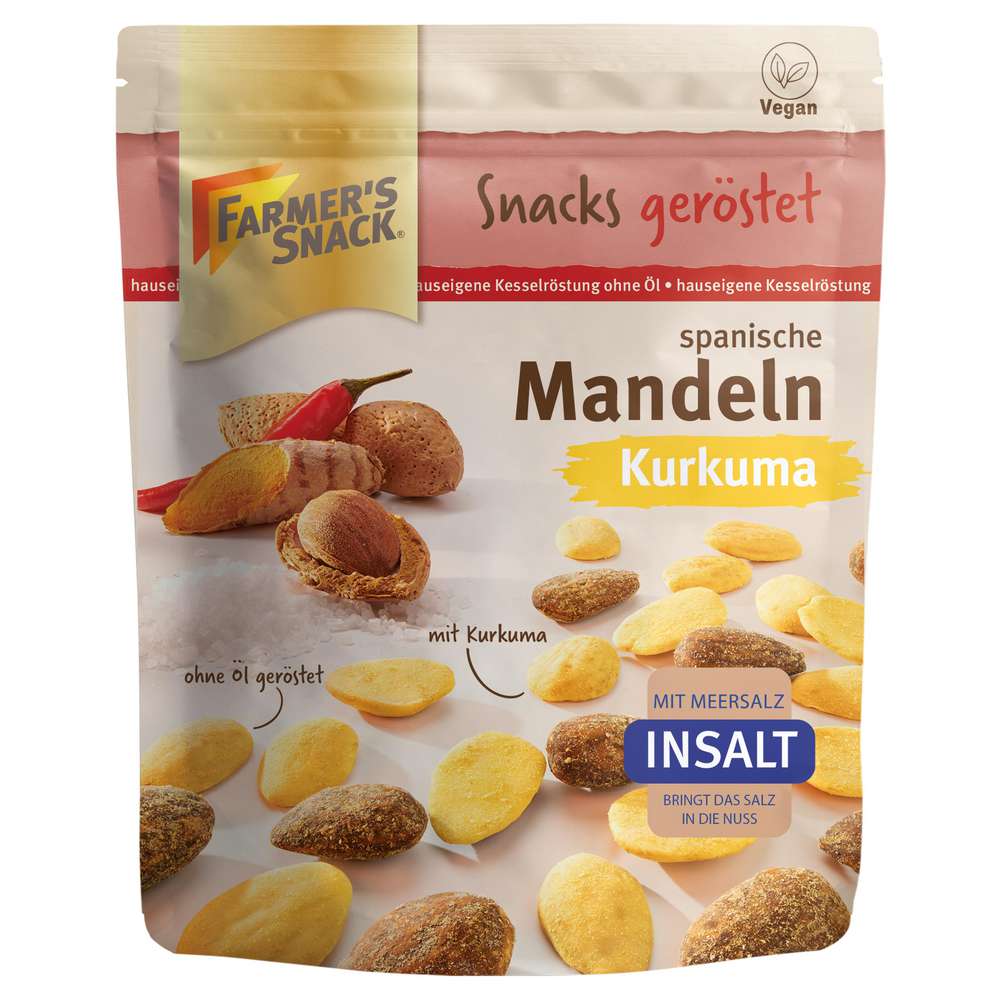 Produktabbildung Farmer's Snack Spanische Bruchmandeln, Kurkuma