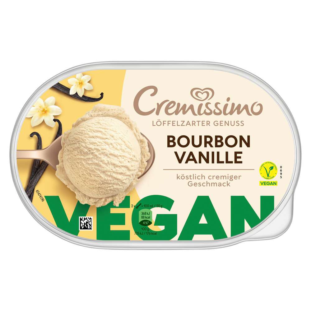 Produktabbildung Langnese Eis Cremissimo, Bourbon Vanille, vegan