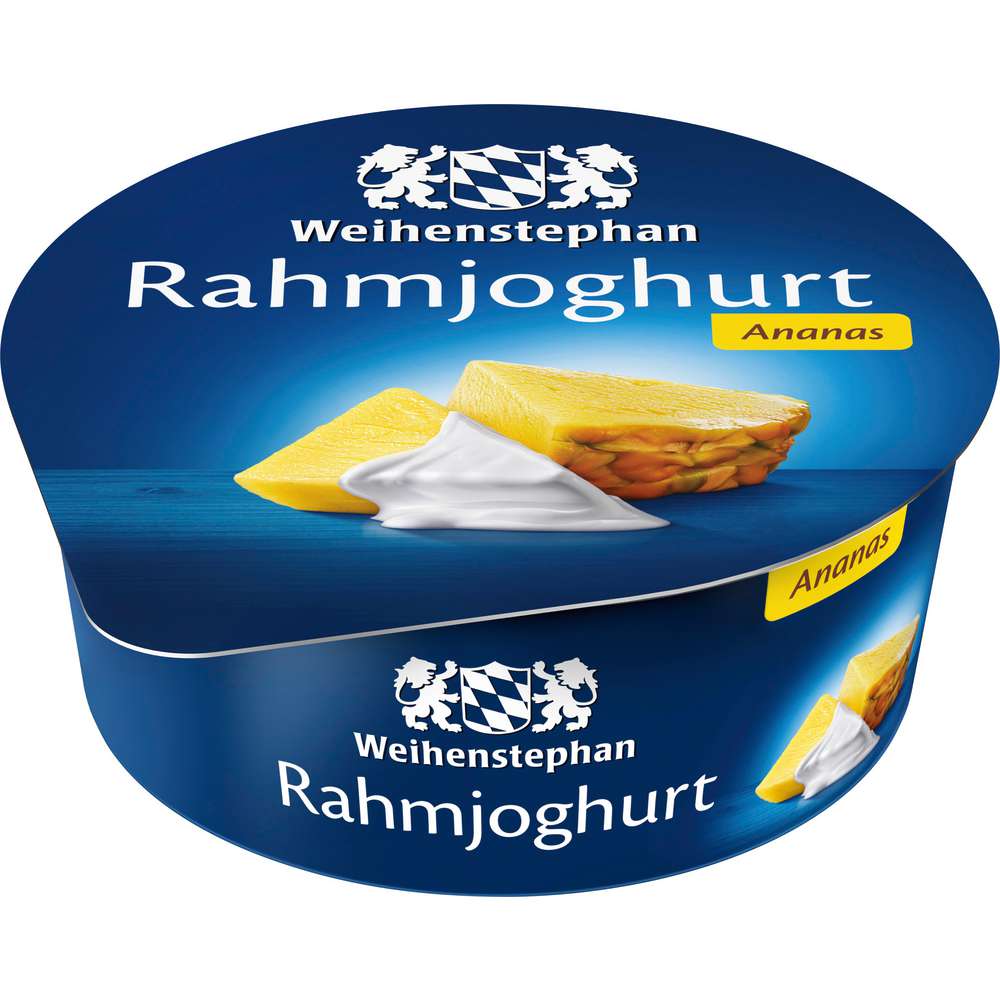 Produktabbildung Weihenstephan Rahmjoghurt, Ananas