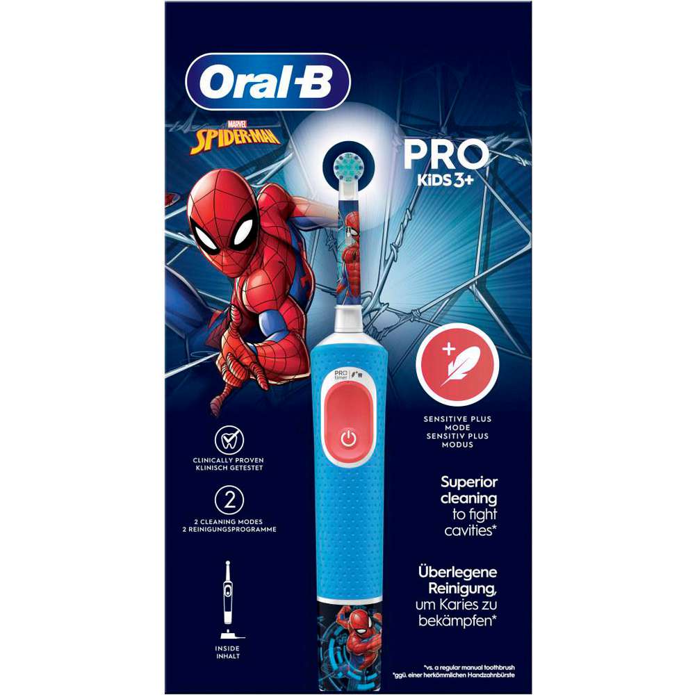 Produktabbildung Oral-B Elektrische Zahnbürste Vitality Pro Kinder Spiderman, ab 3 Jahre