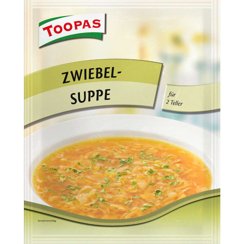 Produktabbildung Toopas Trockensuppe, Zwiebel