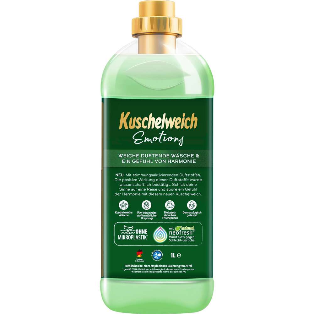 Produktabbildung Kuschelweich Weichspüler Emotions, Harmonie